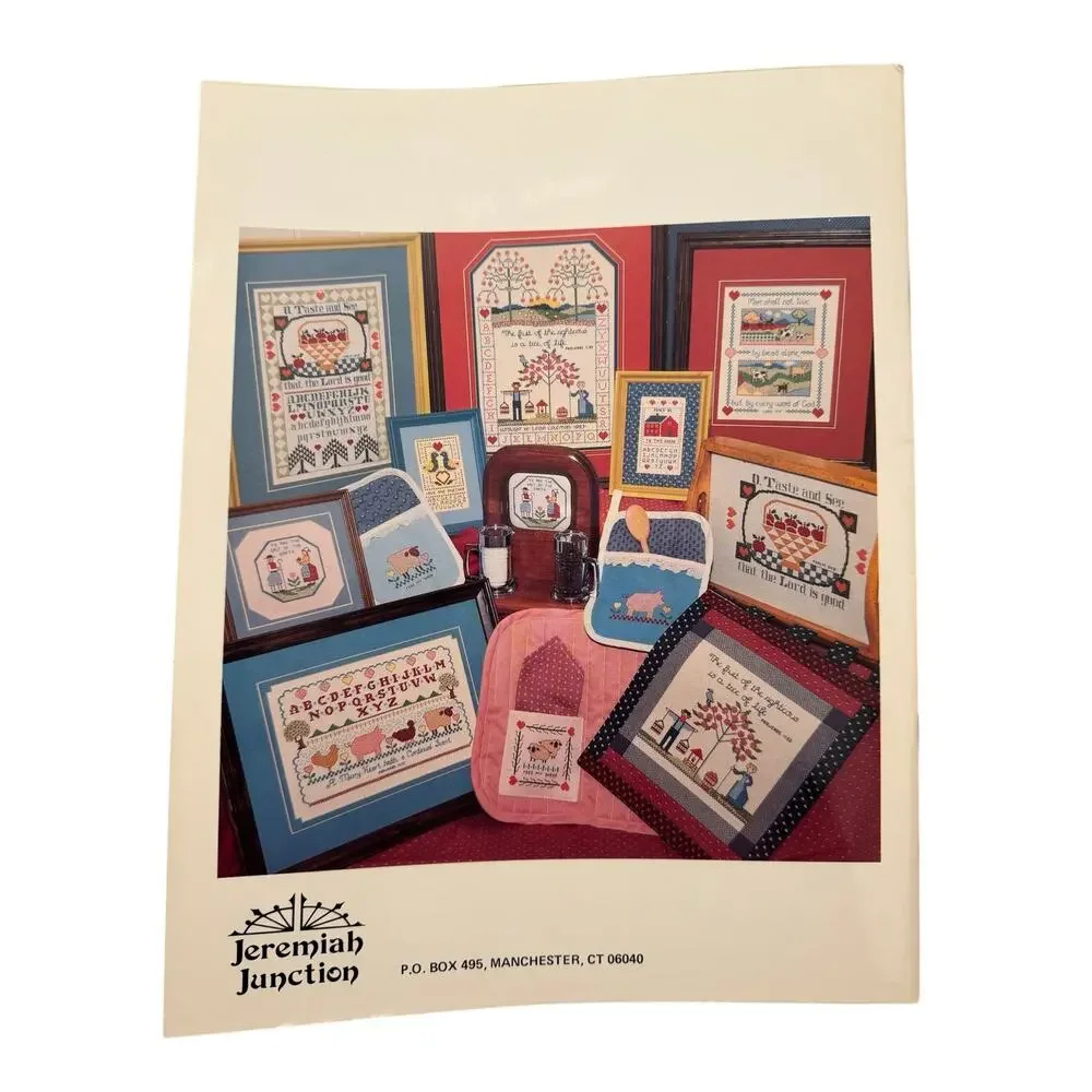 Vintage Country Hospitality Bible Quotes Cross Stitch Design Booklet 15 Designs